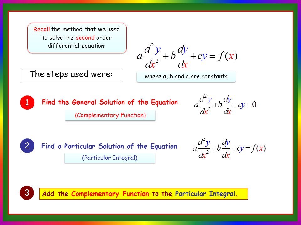 2nd Order Differential Equations